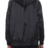 Satin Full-Zip Hooded Windbreaker with Utility Pockets