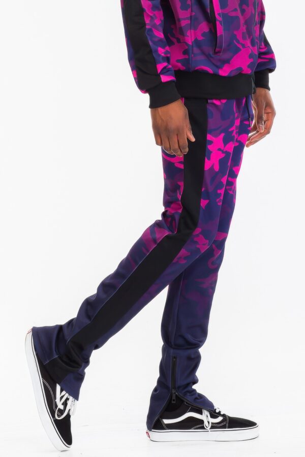 Men’s Camo Ombre Track Pants – Purple Camo