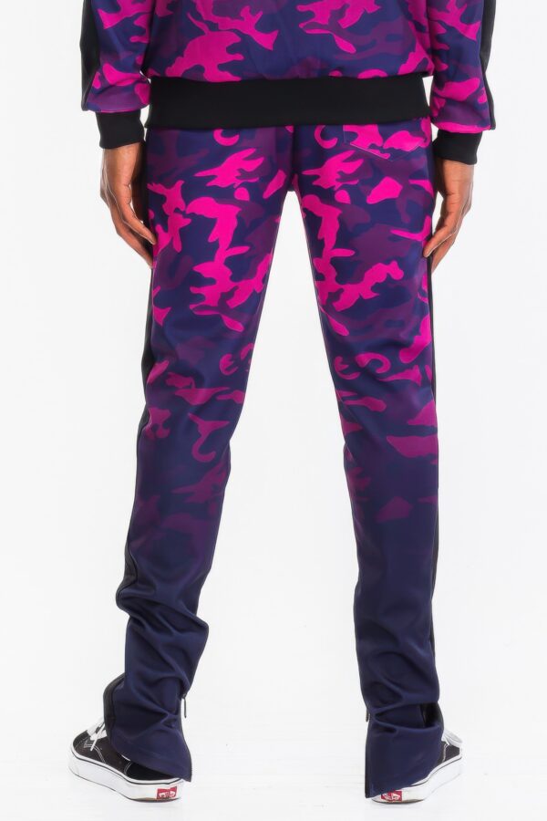 Men’s Camo Ombre Track Pants – Purple Camo