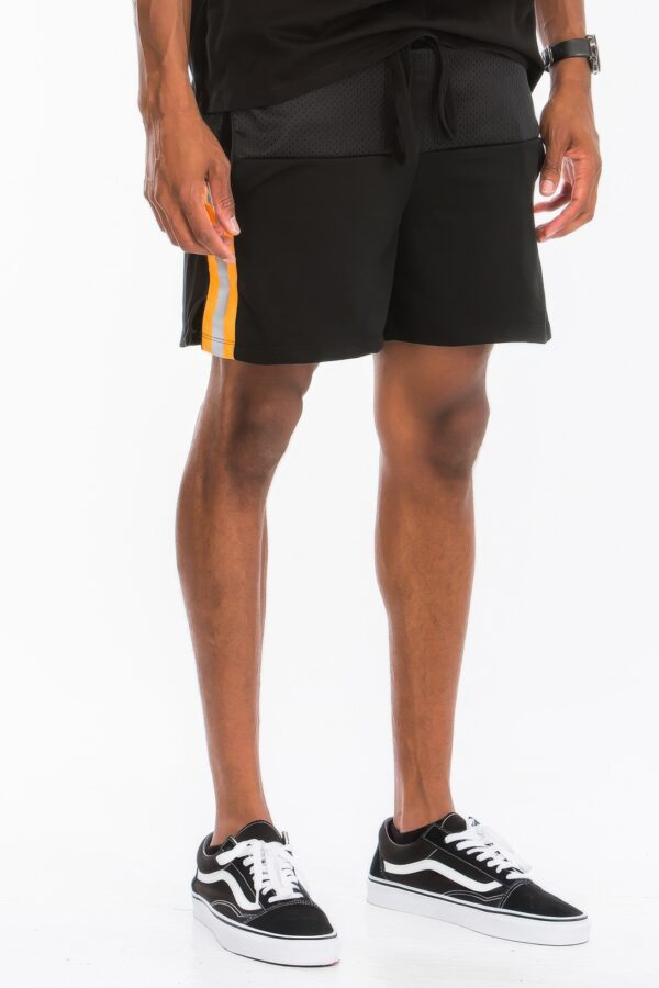 Reflective Mesh-Lined Shorts – Lime, Orange