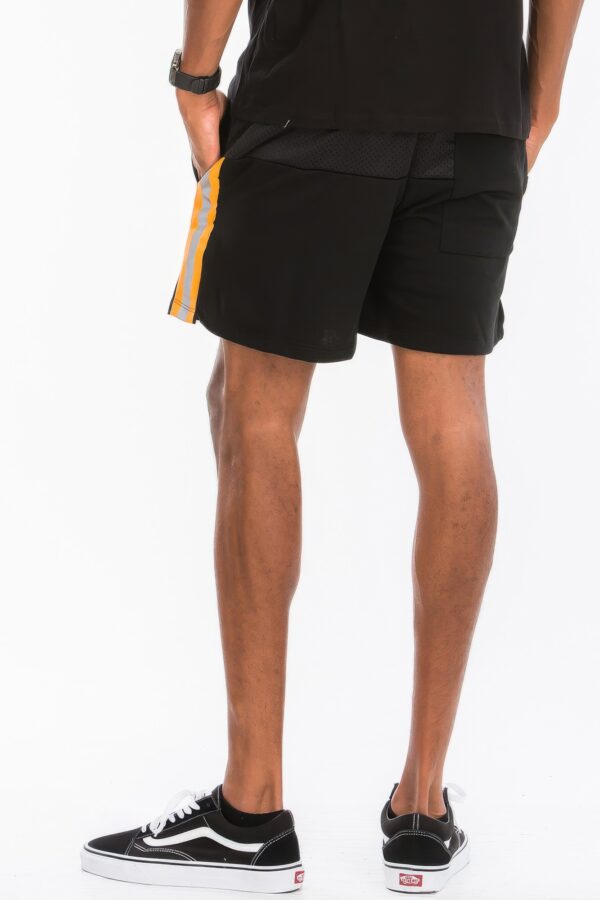 Reflective Mesh-Lined Shorts – Lime, Orange