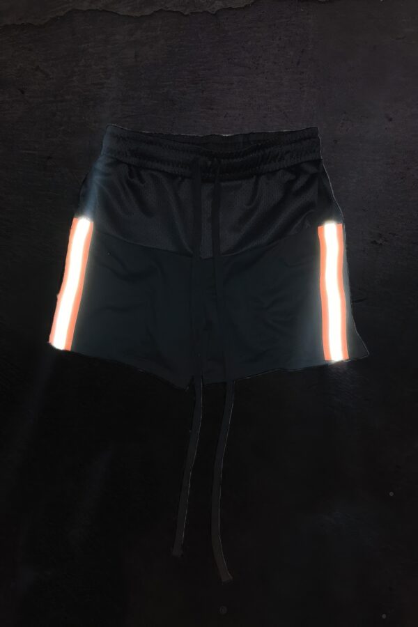 Reflective Mesh-Lined Shorts – Lime, Orange
