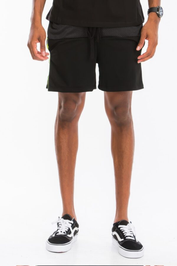 Reflective Mesh-Lined Shorts – Lime, Orange