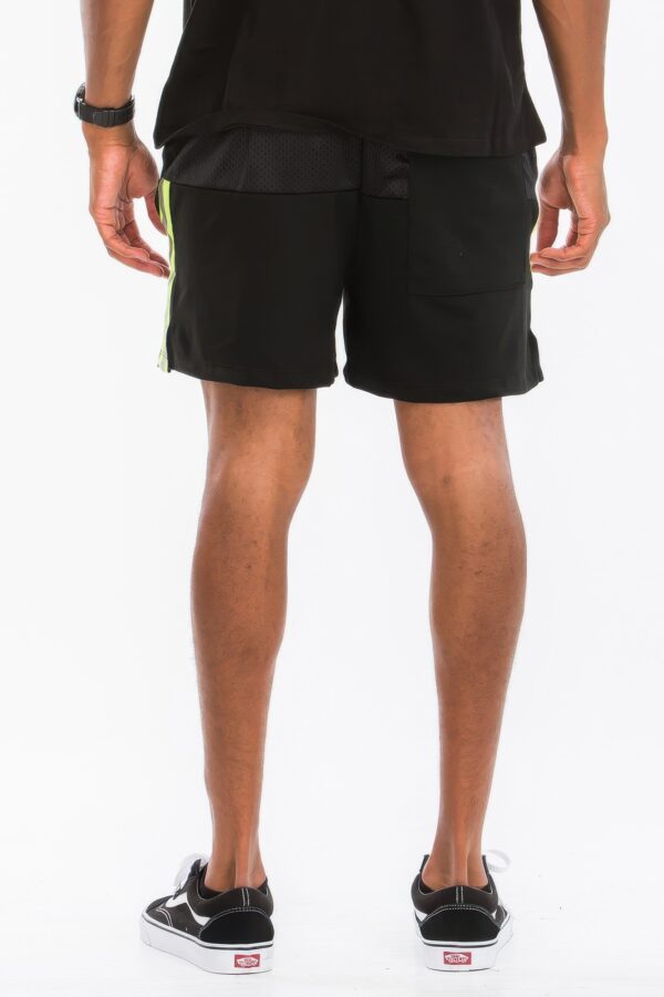 Reflective Mesh-Lined Shorts – Lime, Orange