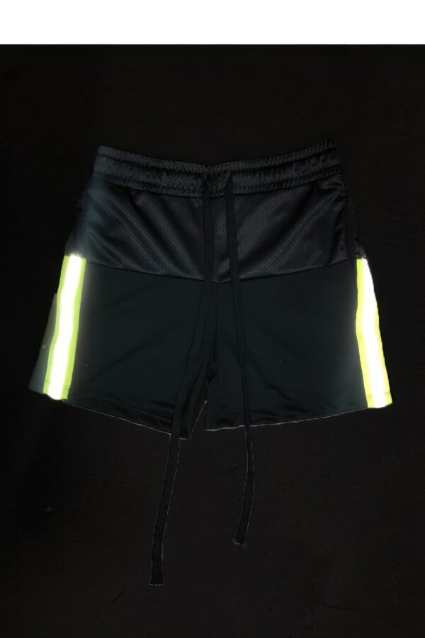 Reflective Mesh-Lined Shorts – Lime, Orange