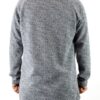 Men’s Oversized Quilted Pullover Sweatshirt – Black/Grey