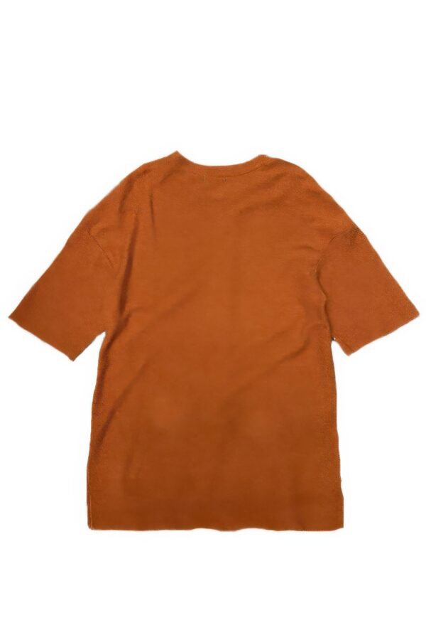 French Terry Raw Cut T-Shirt – 100% Cotton (Black, Rust)