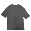 French Terry Raw Cut T-Shirt – 100% Cotton (Black, Rust)