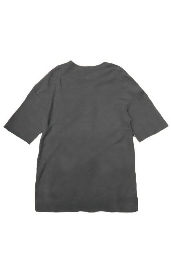 French Terry Raw Cut T-Shirt – 100% Cotton (Black, Rust)