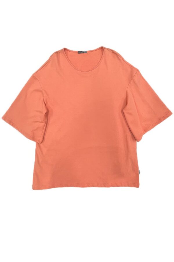 French Terry Drop Shoulder Box Tee – Orange