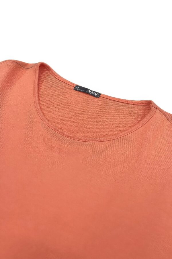 French Terry Drop Shoulder Box Tee – Orange