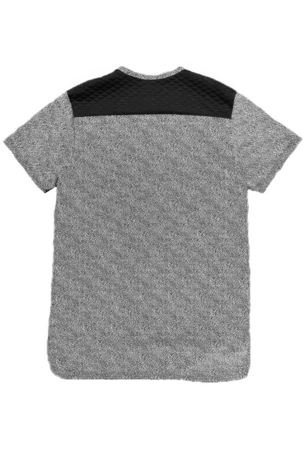 Static Marbled Short Sleeve Shirt – Long Back Hem