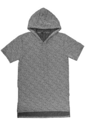 Static Marbled Short Sleeve Hoodie – Marled Texture