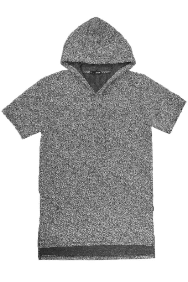 Static Marbled Short Sleeve Hoodie – Marled Texture
