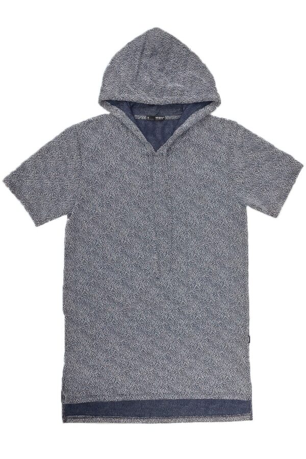 Static Marbled Short Sleeve Hoodie – Marled Texture