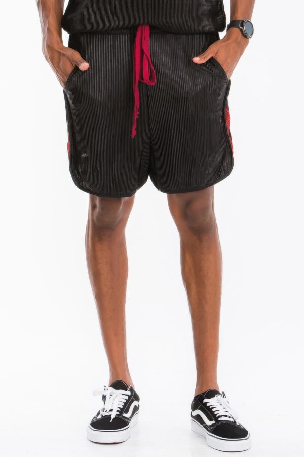Metallic Flick Shorts – Side Metallic Stripe