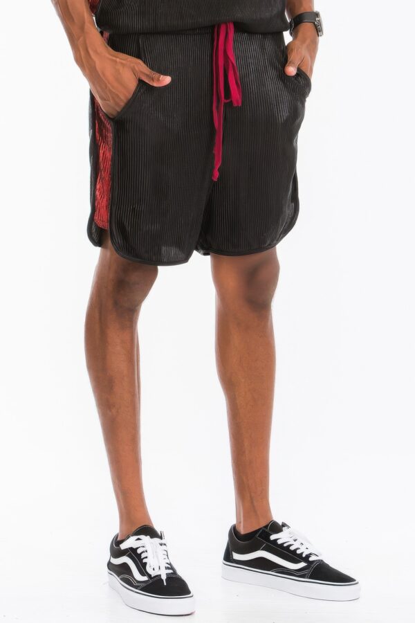 Metallic Flick Shorts – Side Metallic Stripe