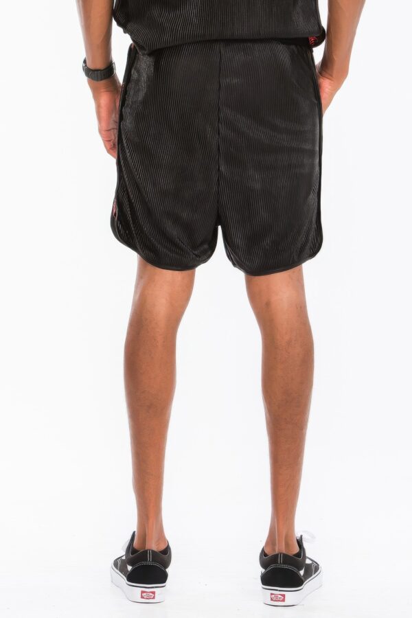 Metallic Flick Shorts – Side Metallic Stripe