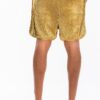 Metallic Flick Shorts – Side Metallic Stripe
