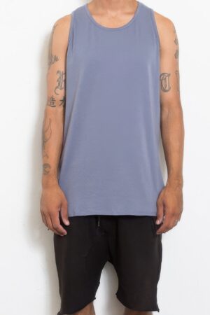 Hi-Lo Muscle Tank Top – Grey