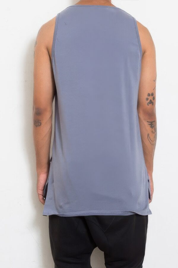 Hi-Lo Muscle Tank Top – Grey