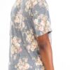 Heathered Floral T-Shirt – Round Neck Tee in Navy or Pink