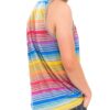 Men’s Pastel Striped Tank Top – Soft Blue or Red