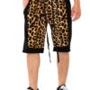 Cheetah Contrast Men’s Shorts – Brown Print