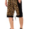 Cheetah Contrast Men’s Shorts – Brown Print