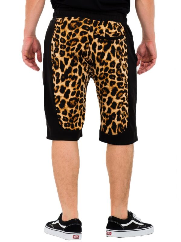 Cheetah Contrast Men’s Shorts – Brown Print