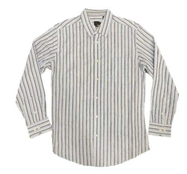 Michael Brandon Long Sleeve Striped Shirt – 100% Cotton