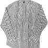 Michael Brandon Long Sleeve Striped Shirt – 100% Cotton