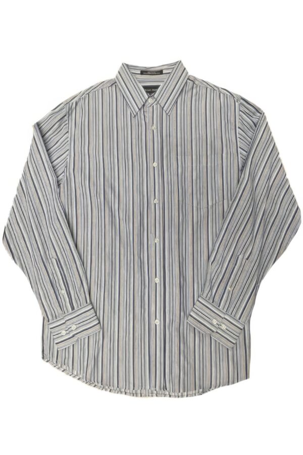 Michael Brandon Long Sleeve Striped Shirt – 100% Cotton