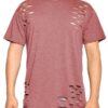 Men’s Distressed Short-Sleeve Jersey T-Shirt