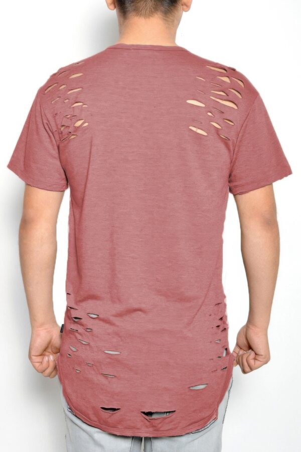 Men’s Distressed Short-Sleeve Jersey T-Shirt