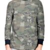 Men’s Camo Long-Sleeve T-Shirt with Distressed Details