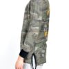 Men’s Camo Long-Sleeve T-Shirt with Distressed Details
