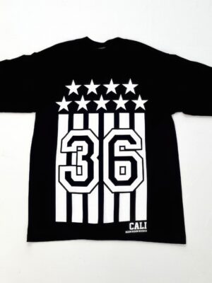 Black & White Flag Graphic Tee – Heavy-Weight Cotton