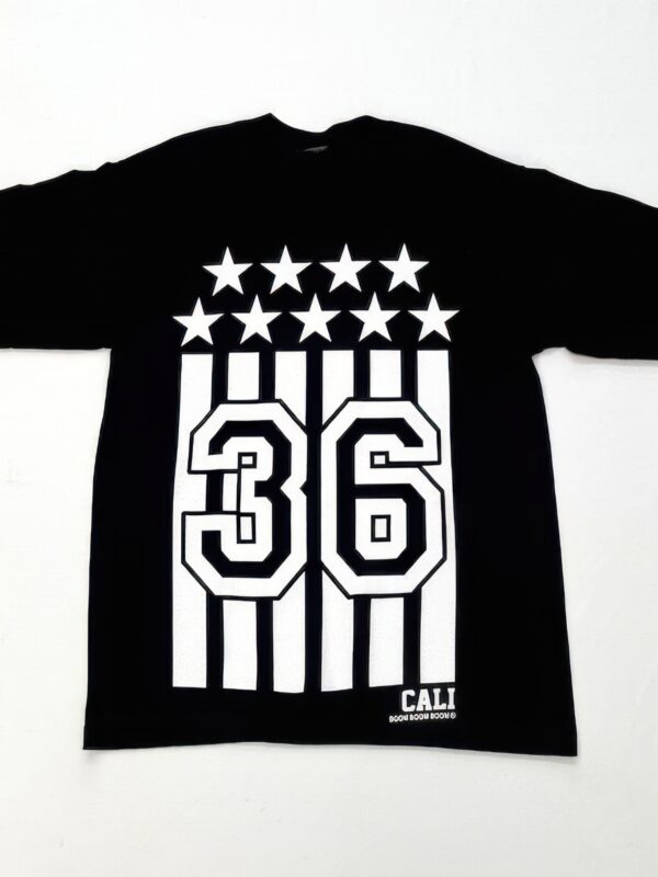 Black & White Flag Graphic Tee – Heavy-Weight Cotton