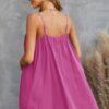Sleeveless A-Line Spaghetti-Strap Dress in Viscose