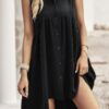 Sleeveless Peplum Shirt Dress – Solid Finish