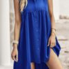 Sleeveless Peplum Shirt Dress – Solid Finish