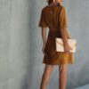 Plus-Size V-Neck Wrap Dress with Ruffled Hem