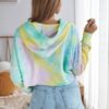 Tie Dye Cropped Pullover Hoodie – Relaxed Fit