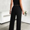 Sleeveless Drawstring Two-Piece Set with Pockets