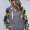 Tie-Dye Full-Zip Hoodie – Loose Open Front