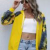 Tie-Dye Full-Zip Hoodie – Loose Open Front