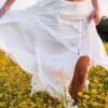 Asymmetrical Ruffle Skirt with Drawstring Waist