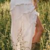 Asymmetrical Ruffle Skirt with Drawstring Waist
