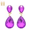 Teardrop Crystal Clip-On Earrings – Two-Tier Sparkle
